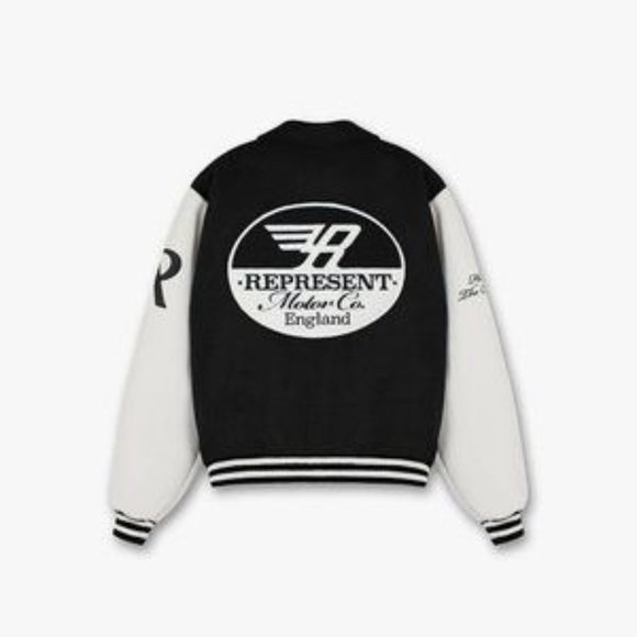 Represent Other - Represent Racing Team Varsity Jacket Black